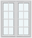 2 sashes with 3 horizontal decorative bars and 1 vertical decorative bar