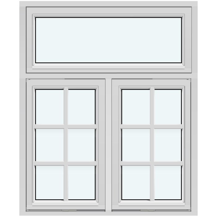 Two-Sash Outward-Opening Vertical Pivot Window