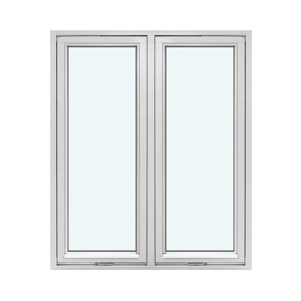 Two-Sash Outward-Opening Vertical Pivot Window