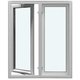 Two-Sash Outward-Opening Vertical Pivot Window