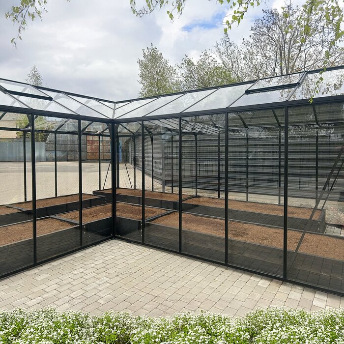 Large backyard greenhouse