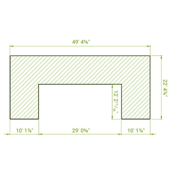 Large backyard greenhouse