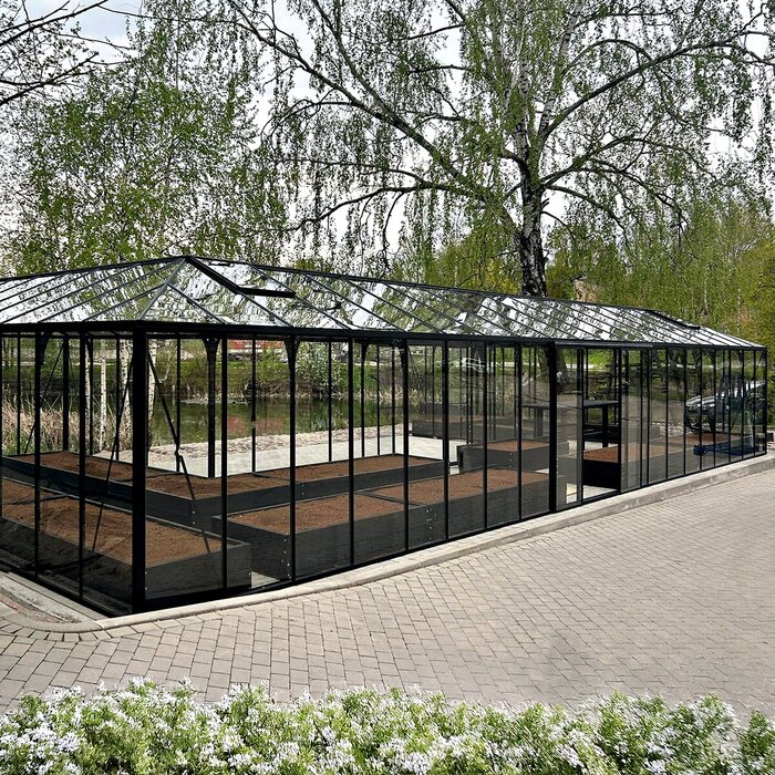 Large backyard greenhouse