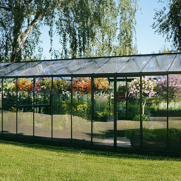 Large backyard greenhouse