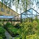 Large backyard greenhouse
