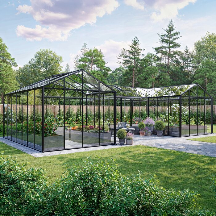 Large backyard greenhouse