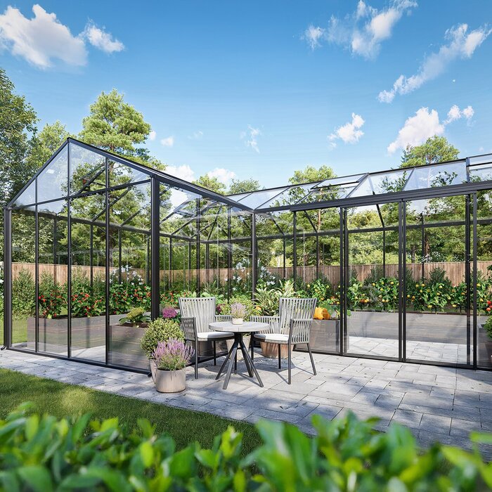 Large backyard greenhouse
