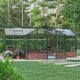 T-shaped greenhouse on wall