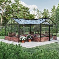 T-shaped greenhouse on wall