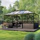Elegant Pyramid Greenhouse for Wall Base