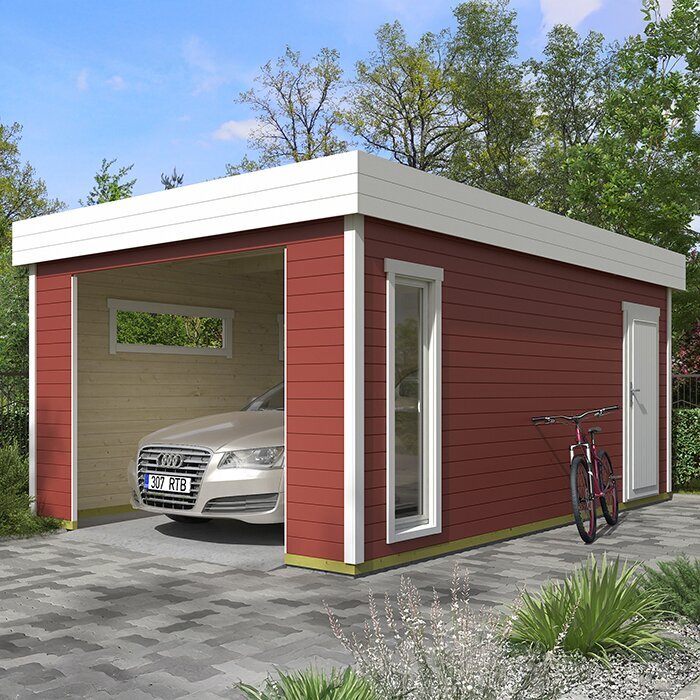 Premium Wooden Garage – Durable, Functional & Timeless in Design