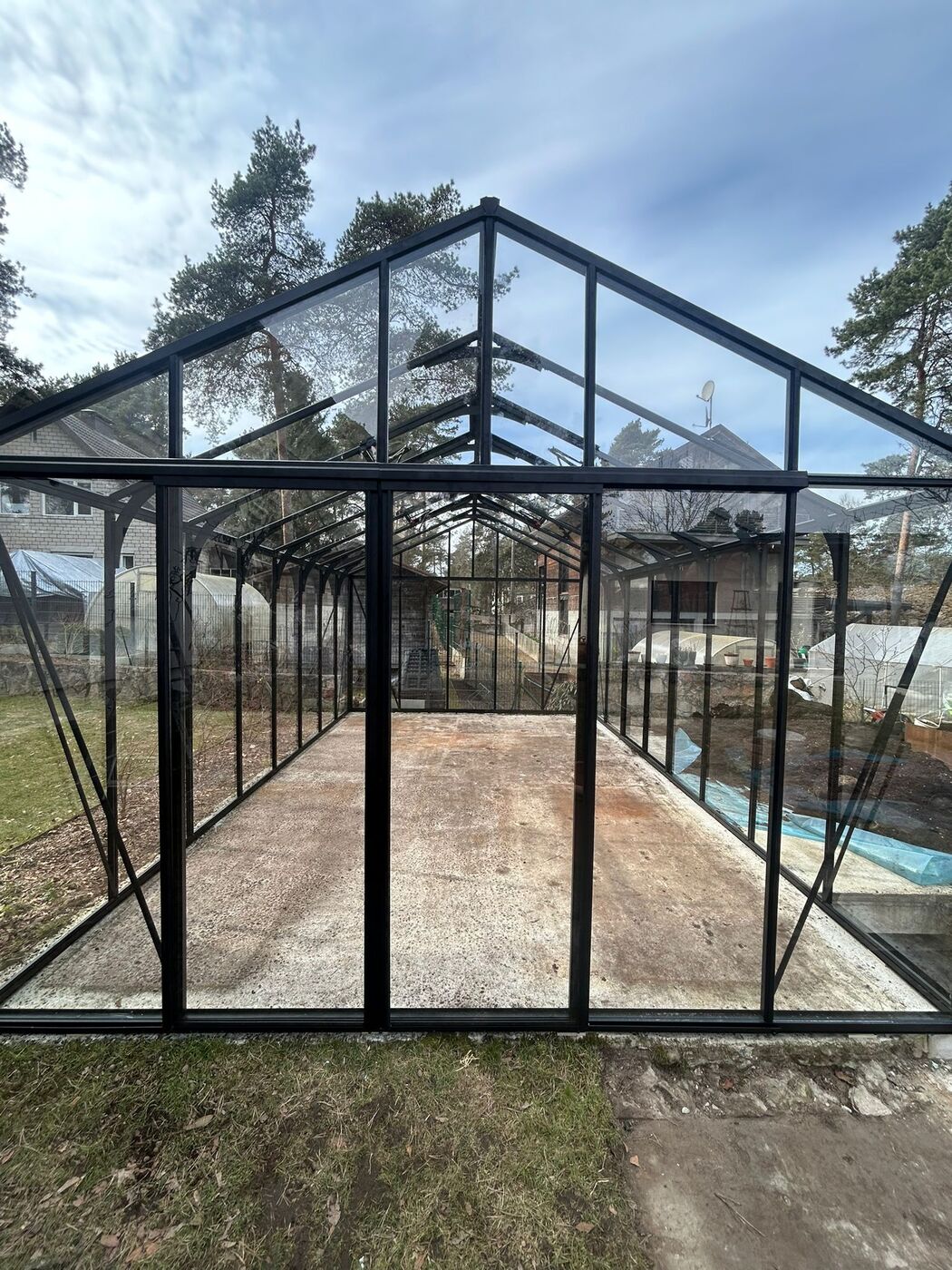 A greenhouse that became the garden centerpiece installation photo 1