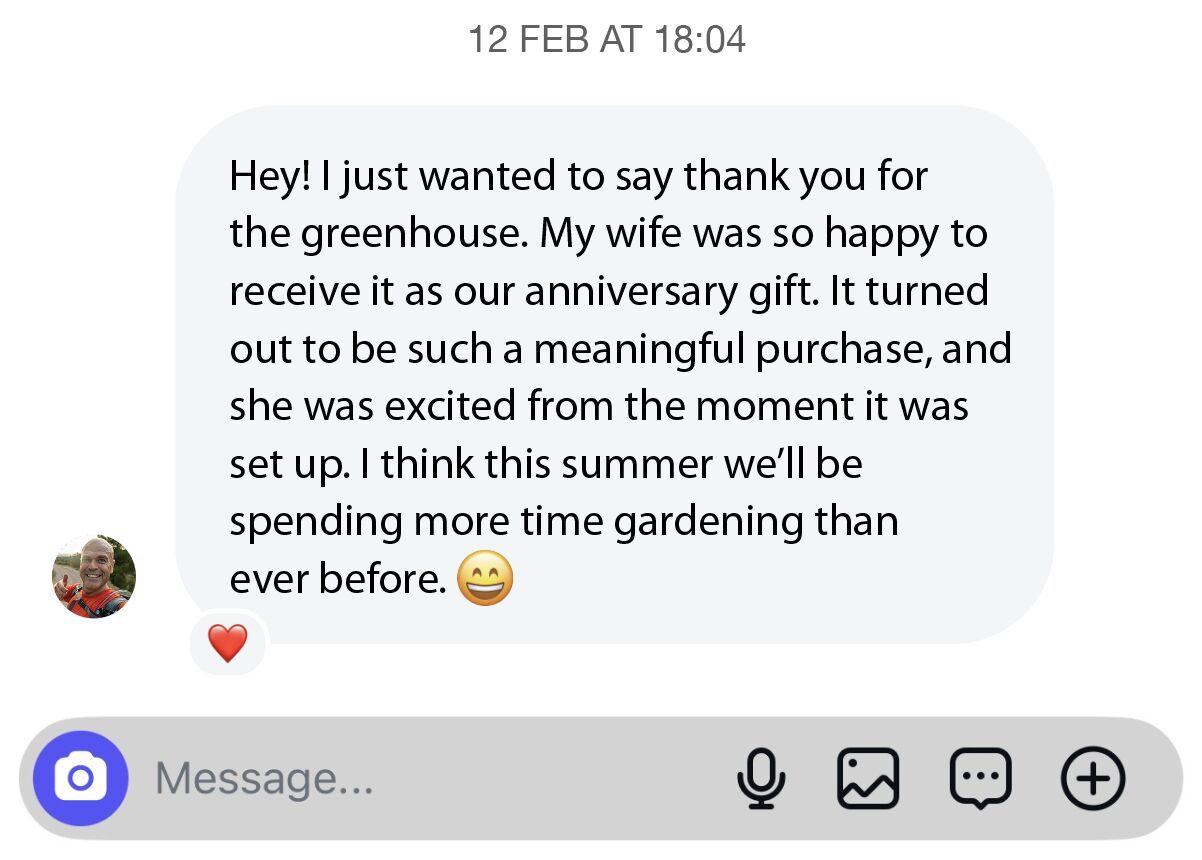 Verified customer Bloomcabin review screenshot