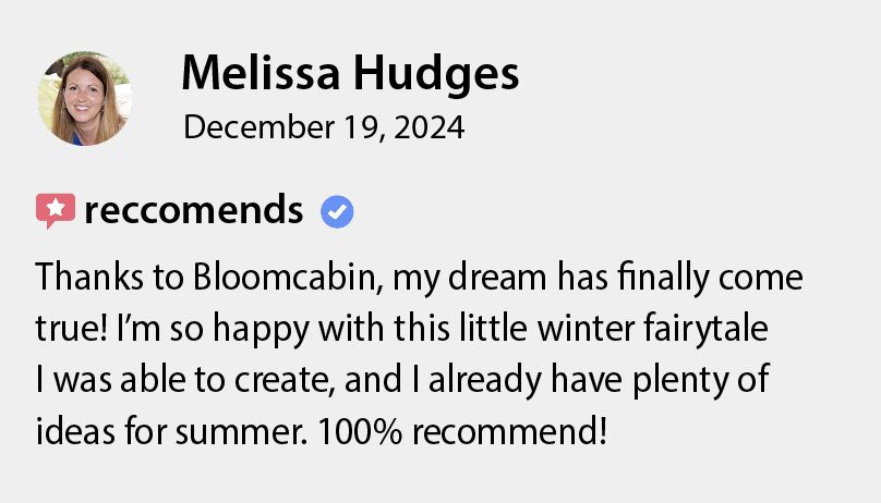 Melissa Hudges Bloomcabin review screenshot