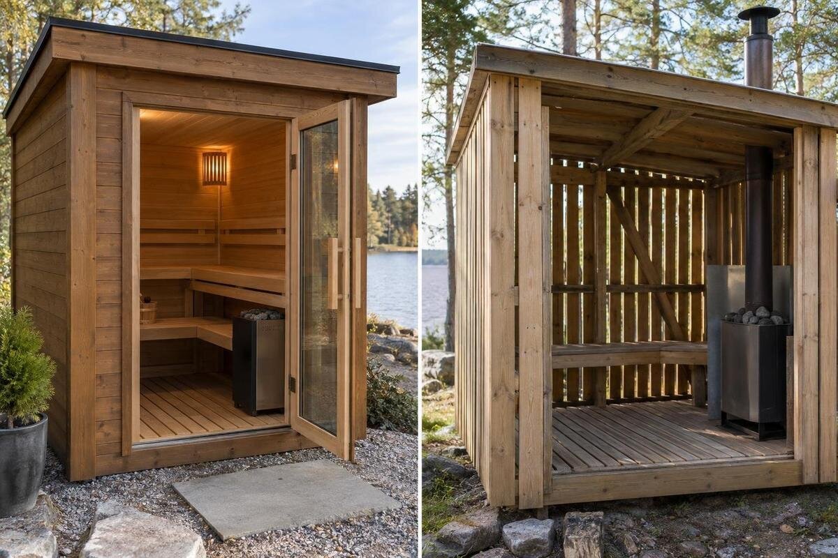 Insulated or Uninsulated Outdoor Sauna: What Changes?