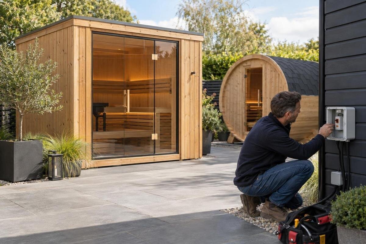 Buying an Electric Outdoor Sauna: Check the Power Supply